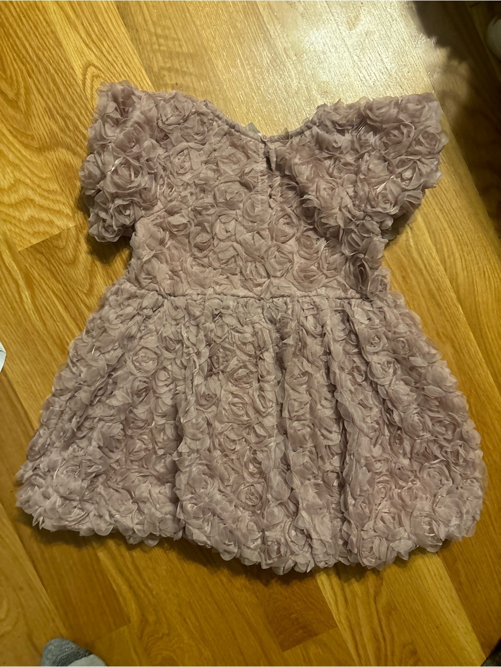 Hanna Andersson Mauve Rose Appliqué Party Dress - Picture 3 of 3